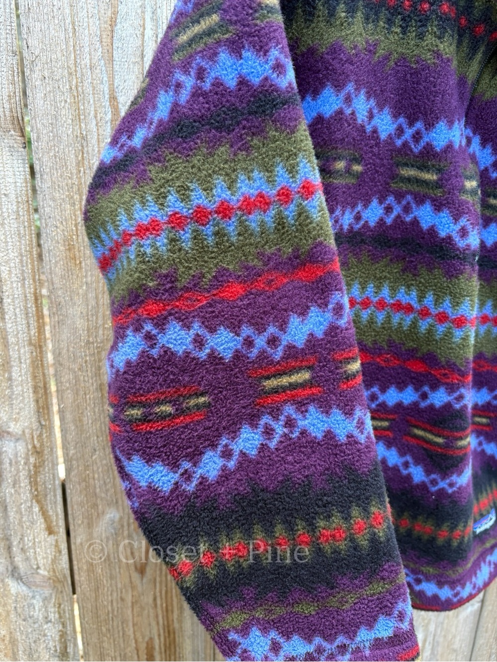 Patagonia Lightweight Synchilla Sweater in Sacajawea Blackberry Size XS Vintage - Picture 11 of 17